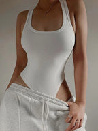 Sleeveless Knit Bodysuit Hot Summer
