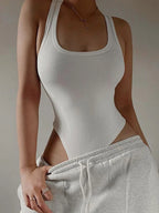 Sleeveless Knit Bodysuit Hot Summer