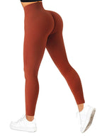 High Waisted Seamless Yoga Leggings, Ribbed Sportswear Tights, Fitness Apparel for Women, Gym and Casual Wear For Fall & Winter